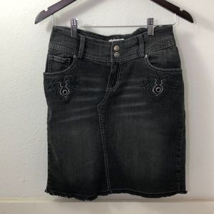 Womens retro denim skirt